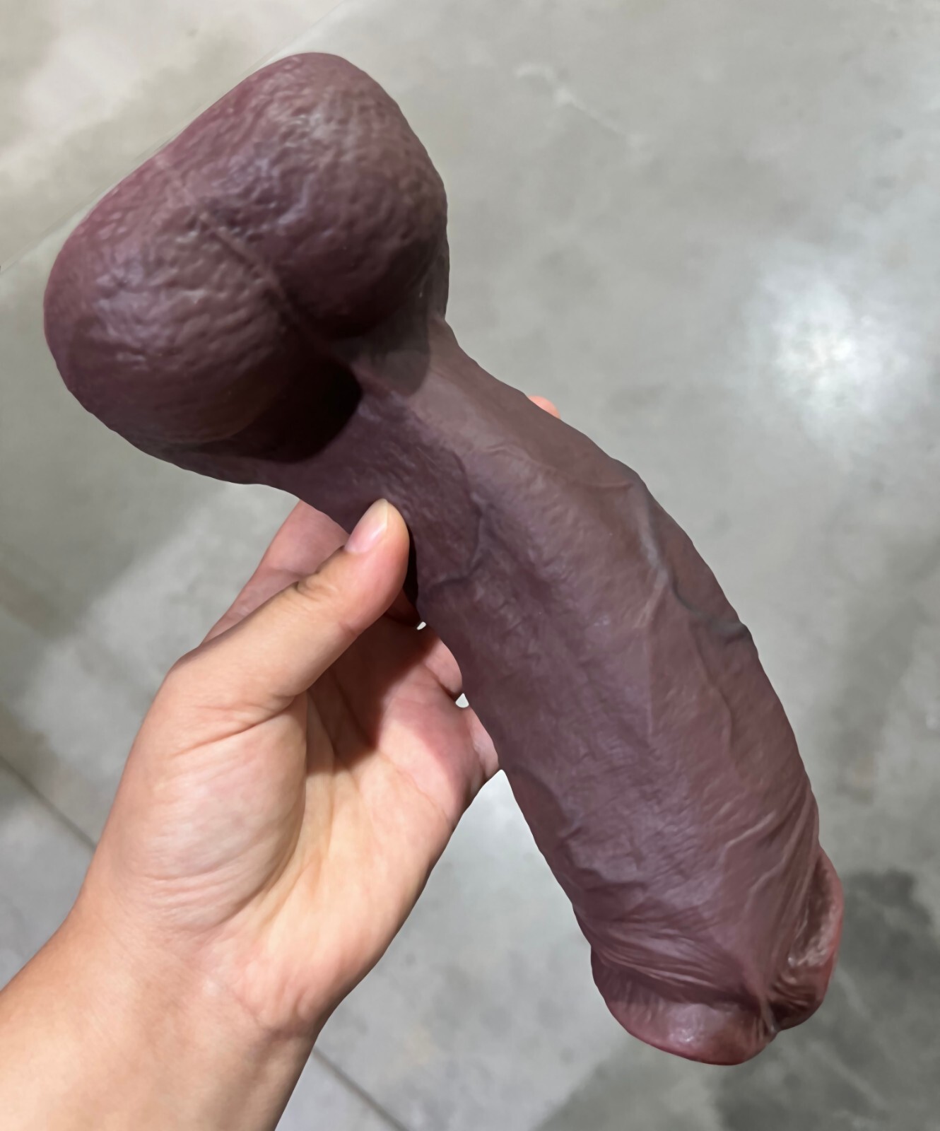 Chocolate Cock 8 Inch Realistic Dildo Black BBC Dong Big Fat Thick Girth Sex Toy