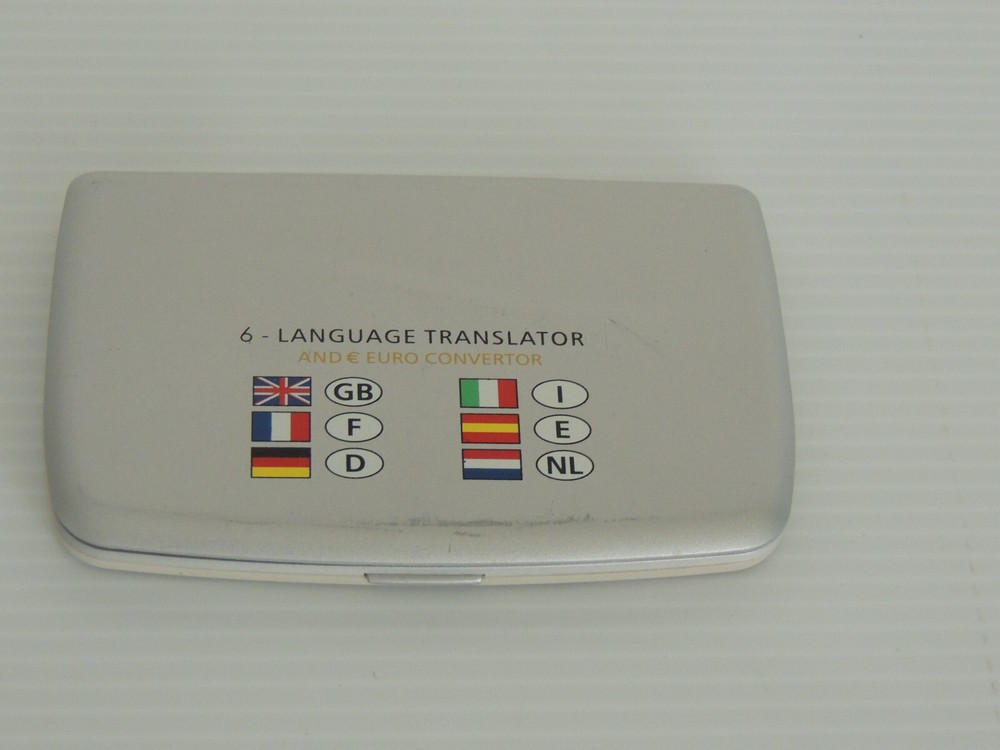 6 Language translator and euro converter used