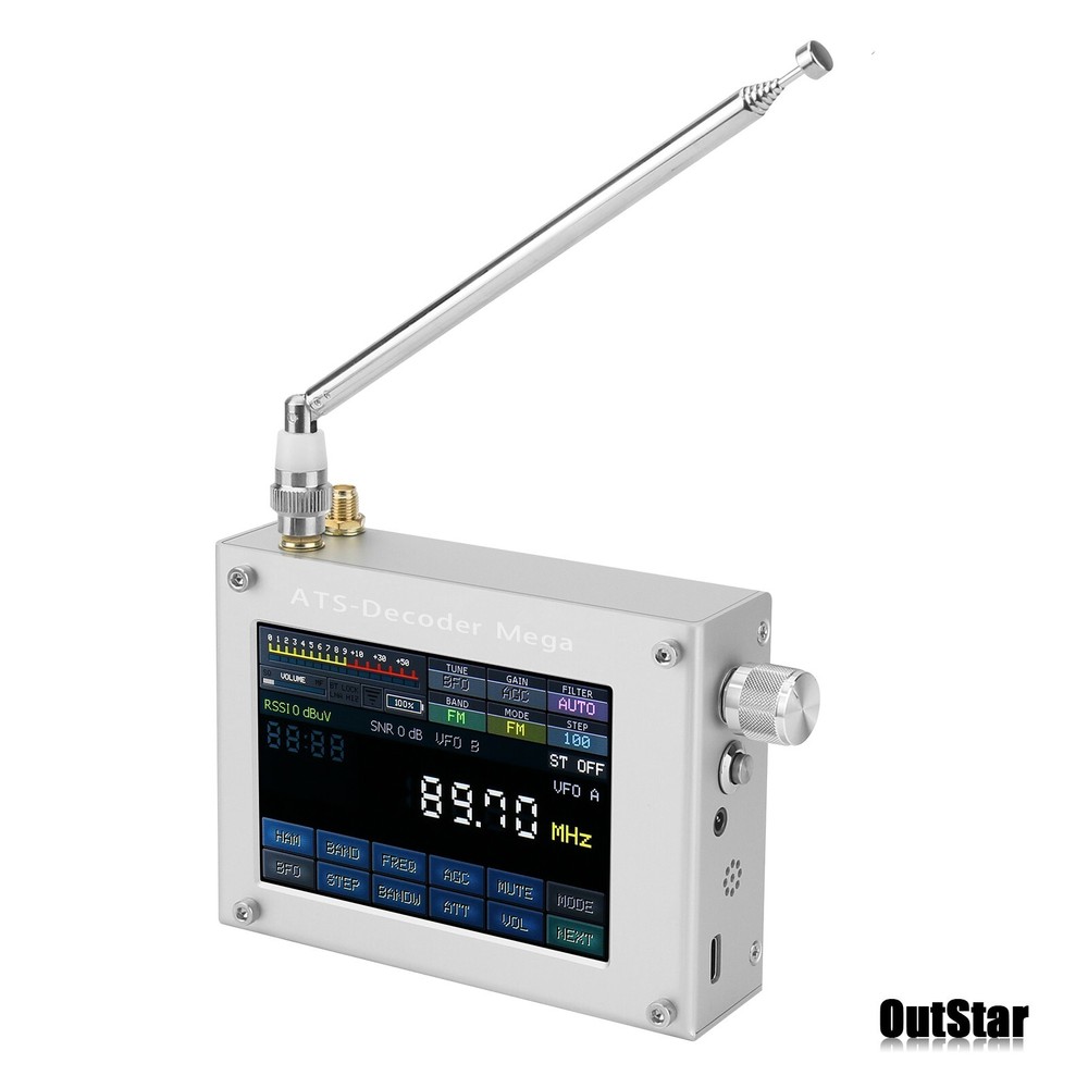 HAMGEEK ATS-Decoder Mega SDR Radio AM FM SYNC SSB CW DIGI Receiver Upgraded #sz