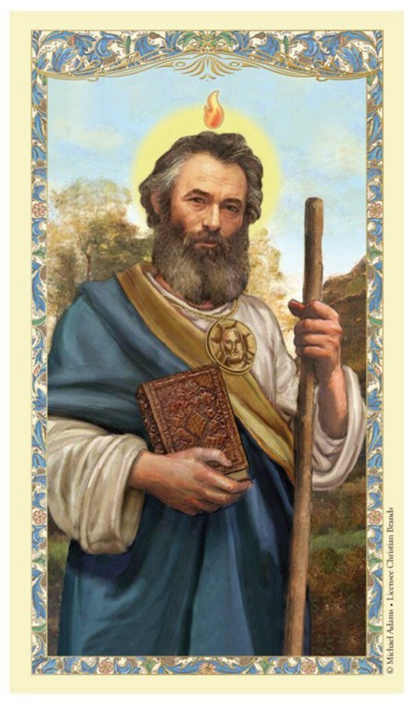 Laminated St. Jude Prayer Holy Card Patron of Hopeless Causes Catholic