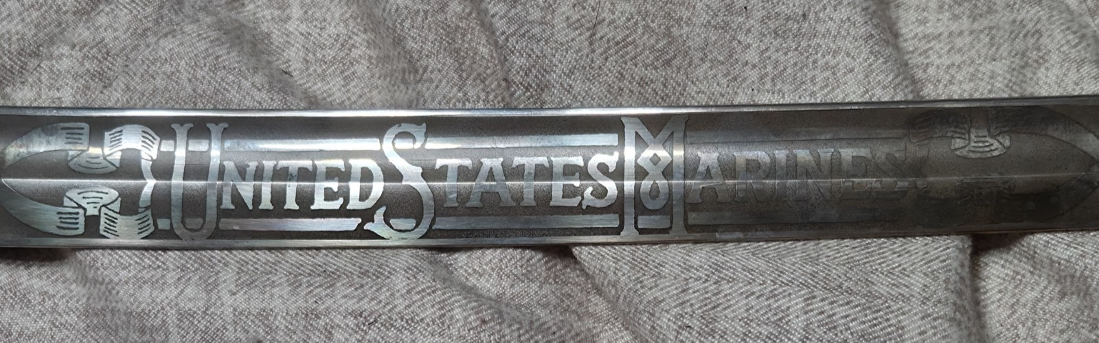 Hilborn Hamburger Solingen US Marines Officer Dress Sword Used