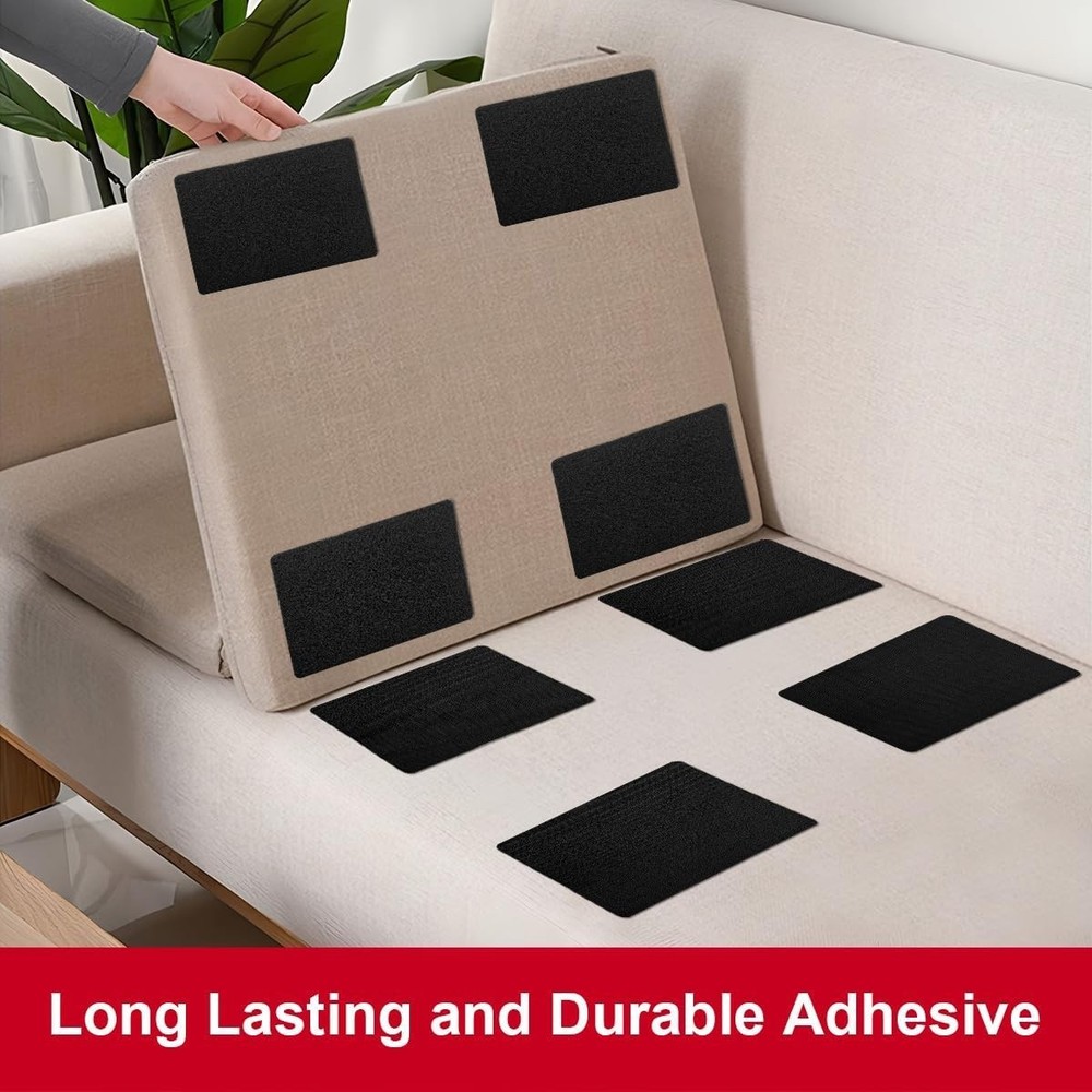 Durable 4x6 Inch Adhesive Hook and Loop Tape - Versatile for Sewing & Projects