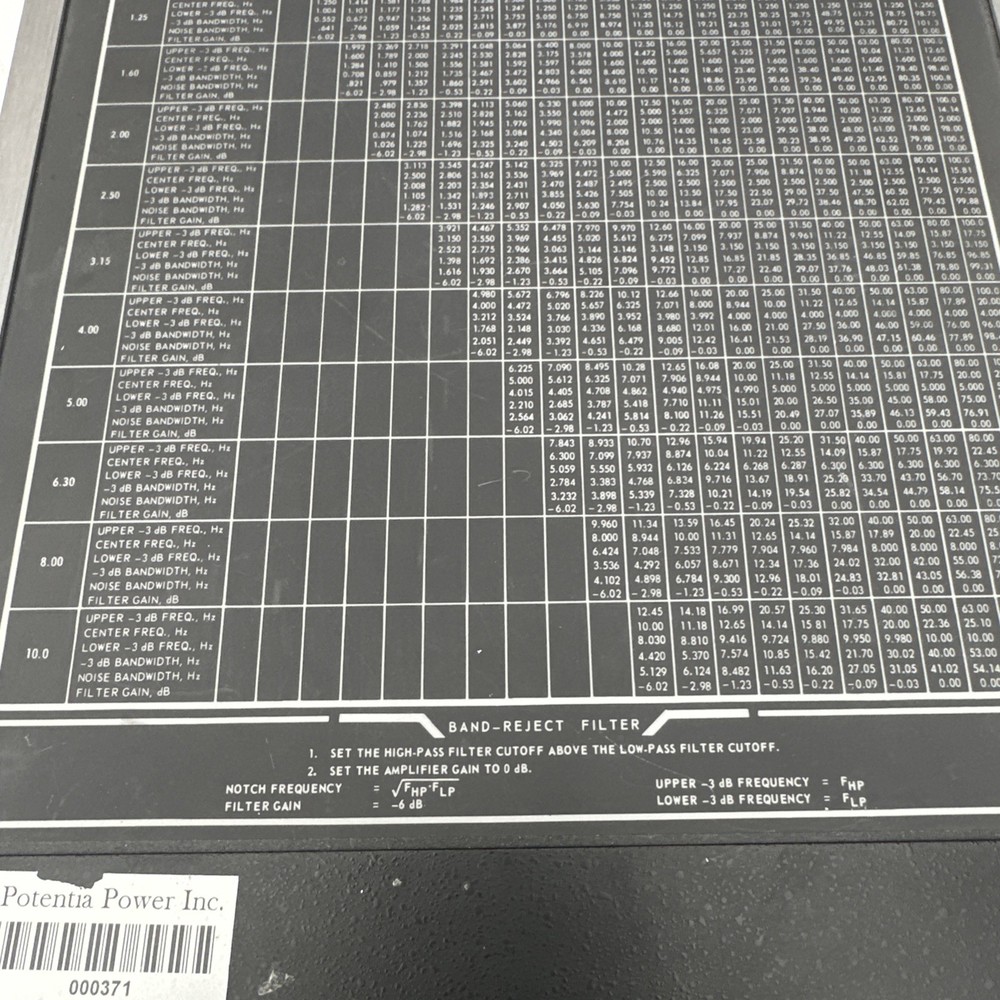 Ithaco Electronic Audio Filter Model 4213
