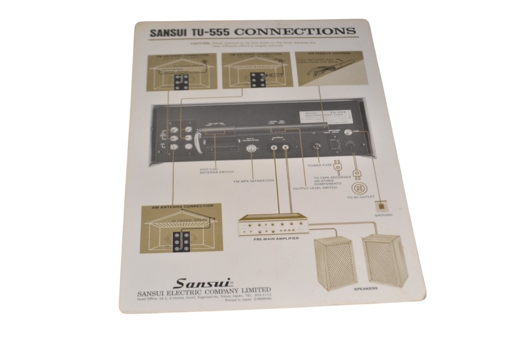 Sansui TU-555 Instruction Manual