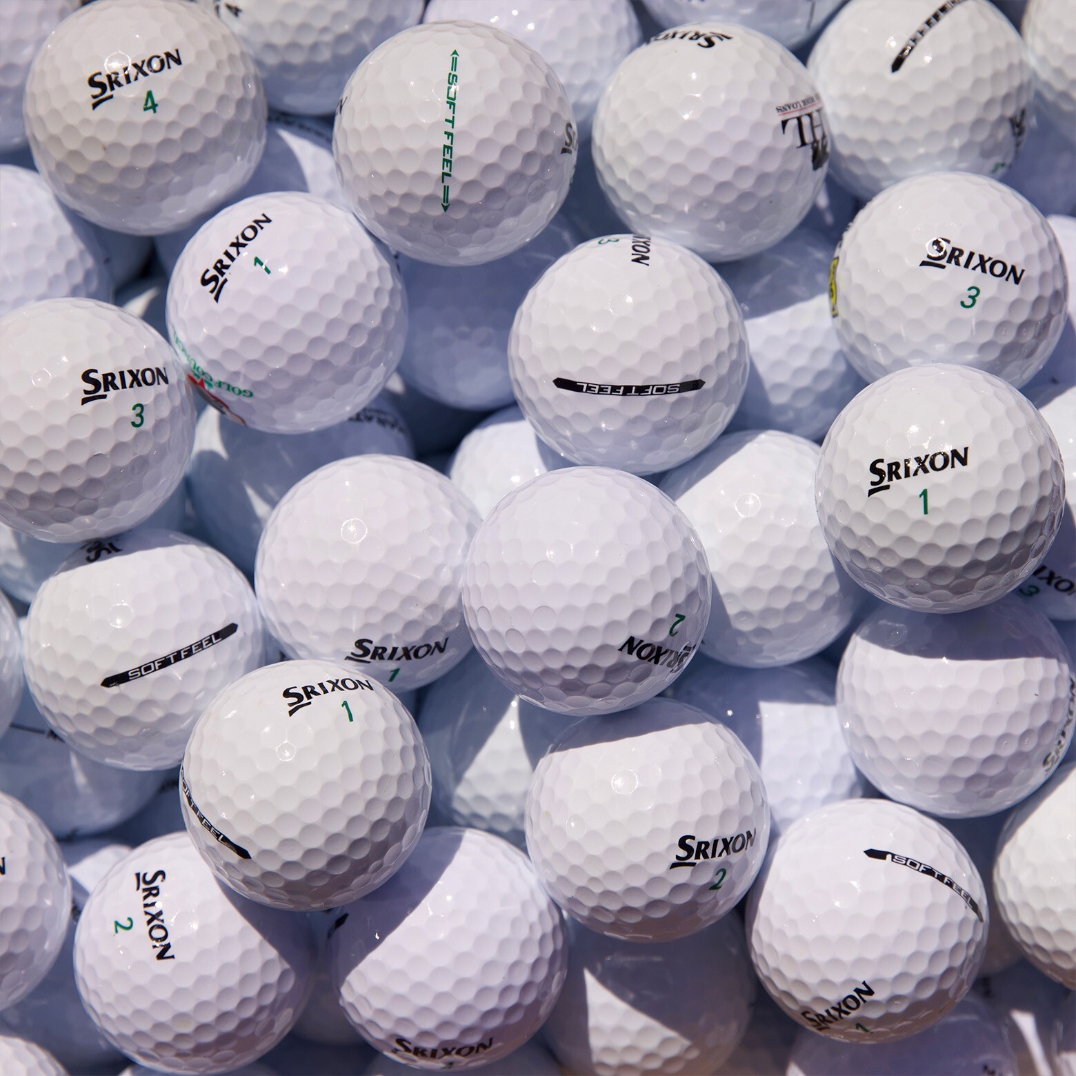 48 Srixon Soft Feel Used Golf Balls Near Mint 5A/4A Quality FREE SHIPPING!