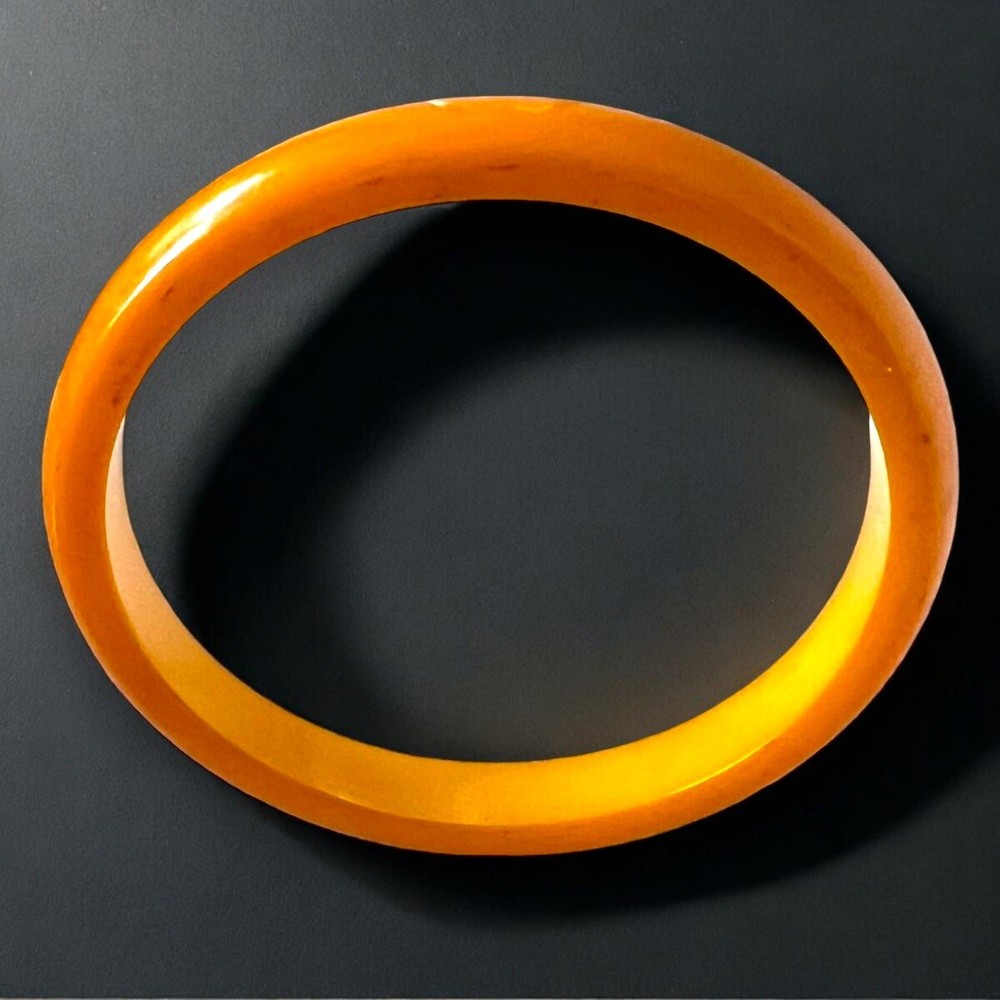 Bakelite Bangle Spacer Stackable Butterscotch Tested Vintage MCM