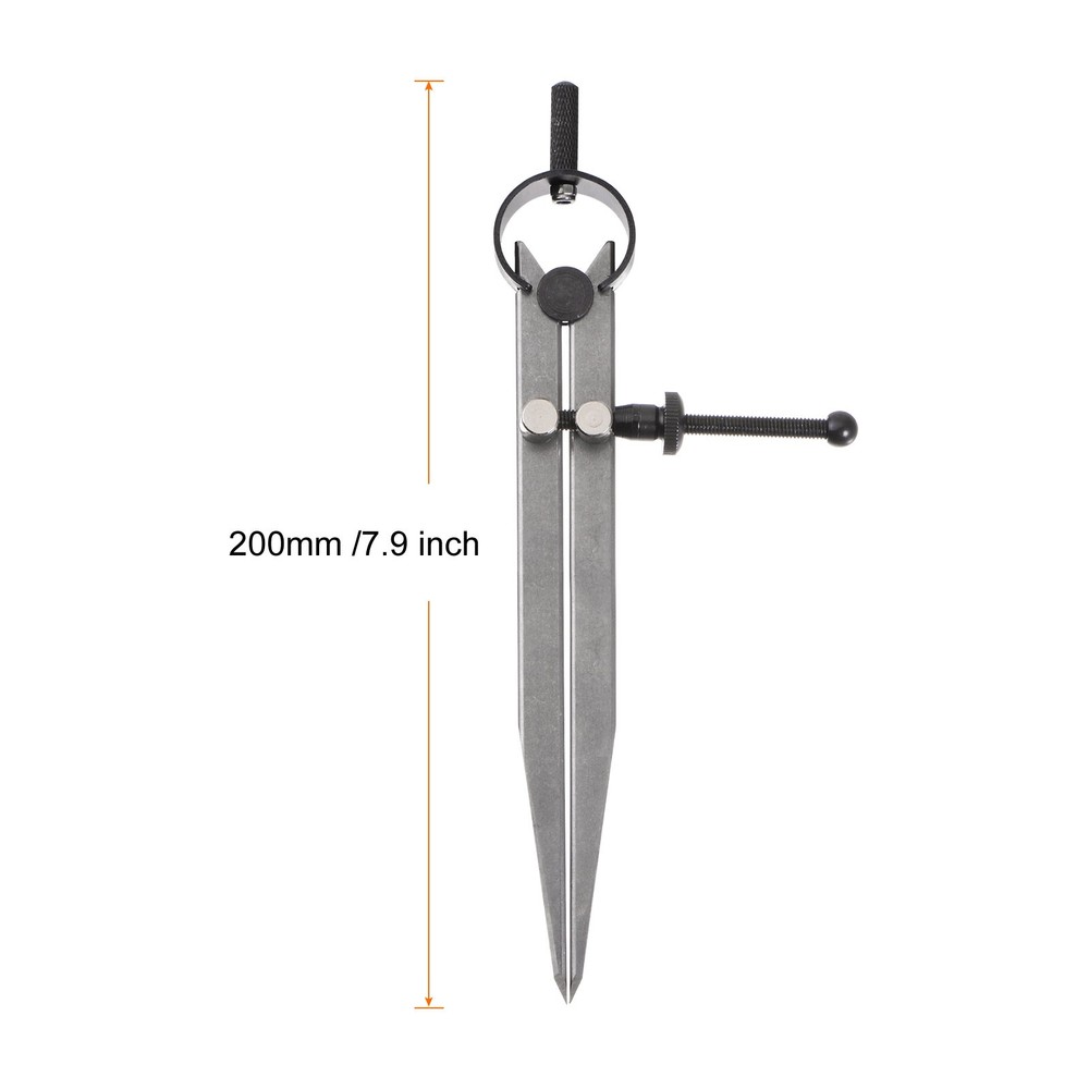 Spring Joint Caliper 6" 150mm Spring Divider Caliper with Solid Nut, Flat Leg