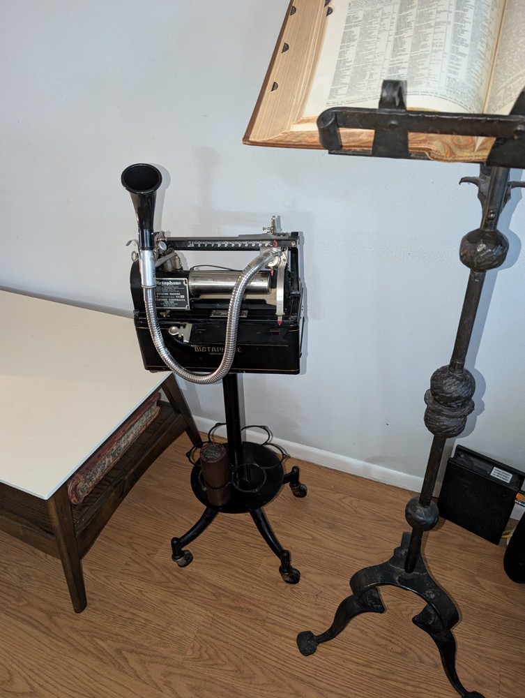 Dictaphone Corp Dictating Machine Type A Model 7 Vintage Nice Looking Machine