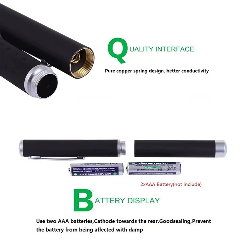 3pcs Laser Pointer Pens Red Green Blue Light Visible Beam Laser Pointer for Cats