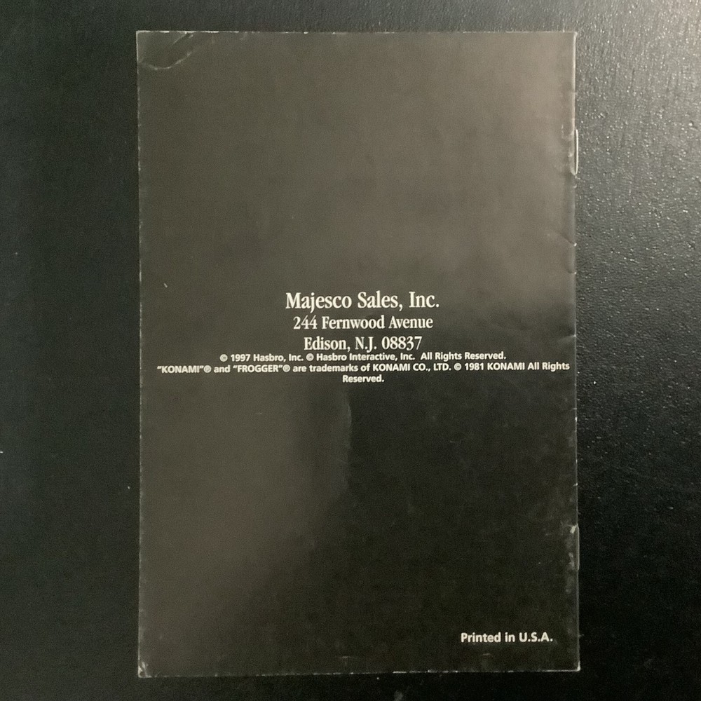 Frogger SNES Super Nintendo Instruction Manual Only