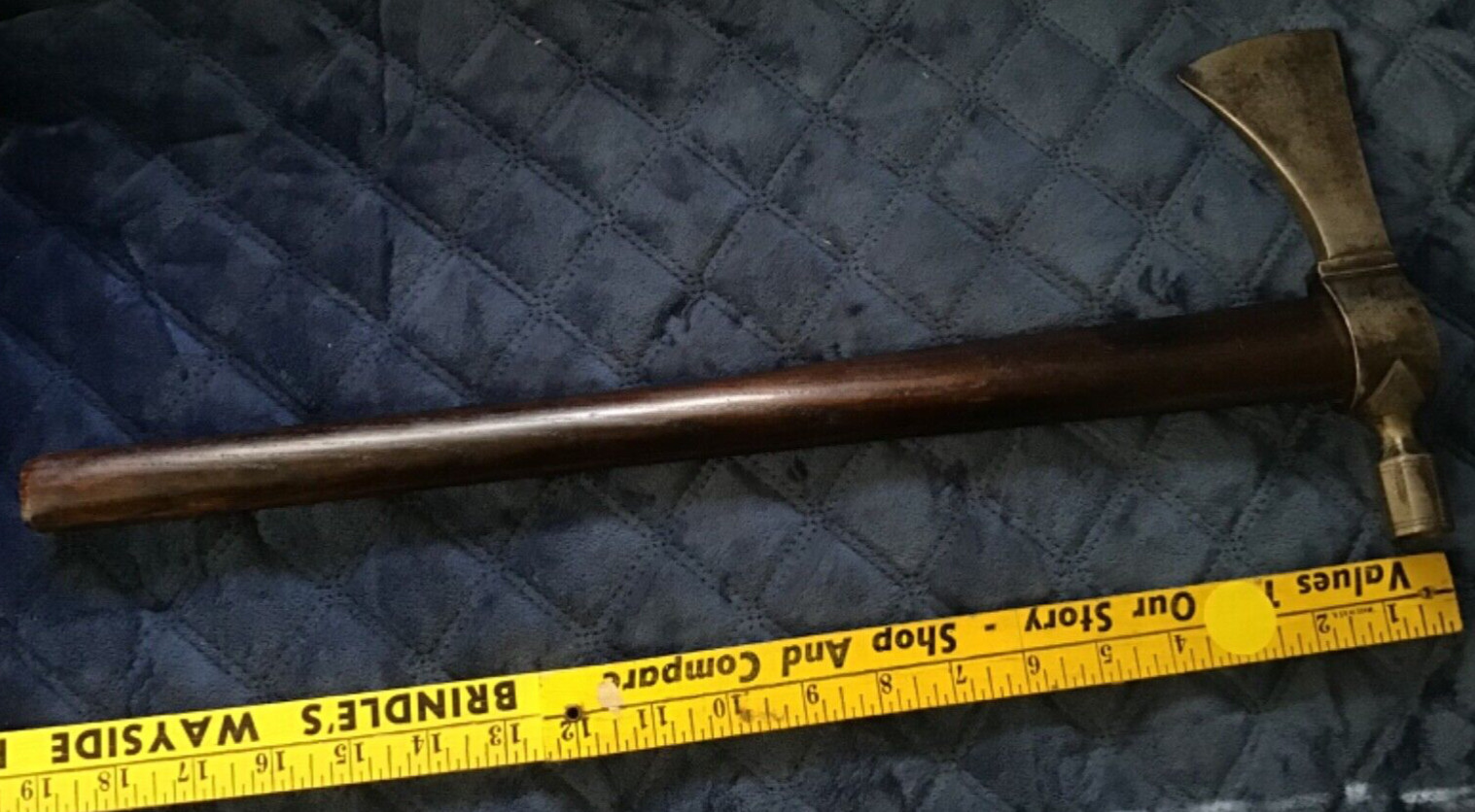 Old NATIVE AMERICAN AUTHENTIC Early ANTIQUE TOMAHAWK Pipe Head Un-Drilled Handle