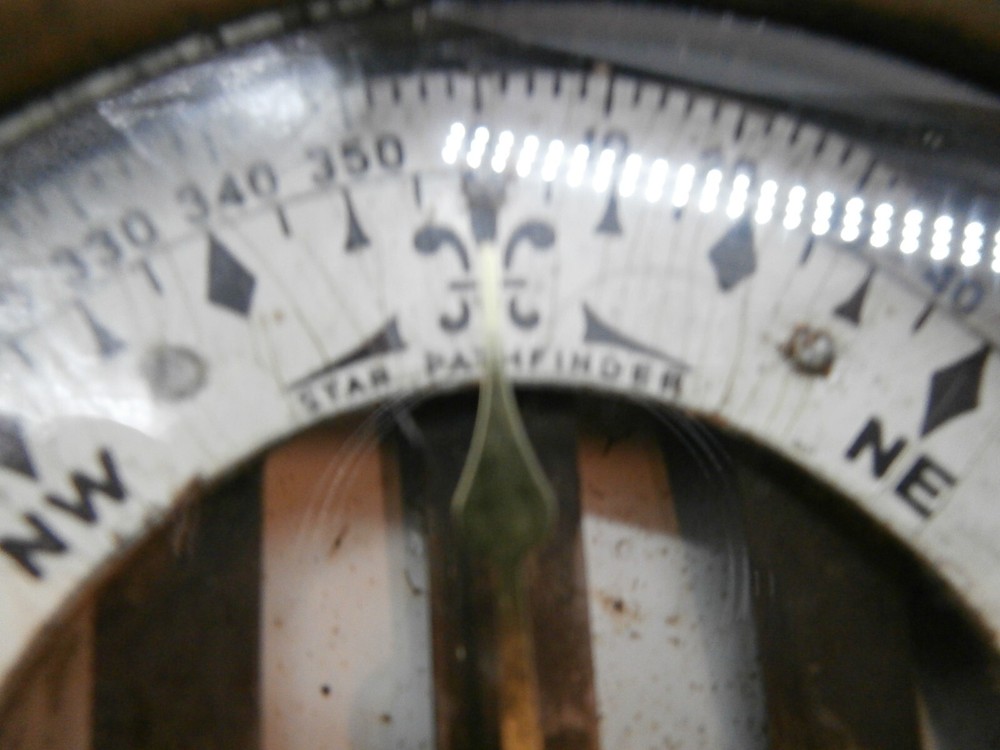ANTIQUE STAR PATHFINDER COMPASS-BINNACLE "STAR COMPASS CO."