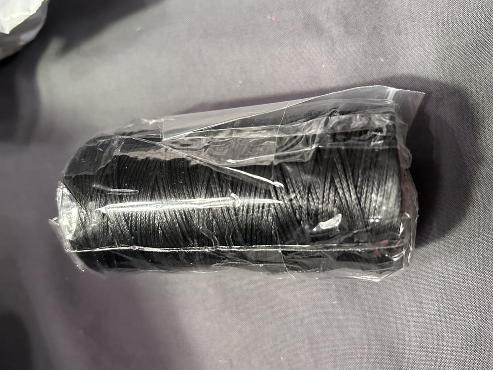 1.2 mm Black Thread With 2 Needles NEW 120m