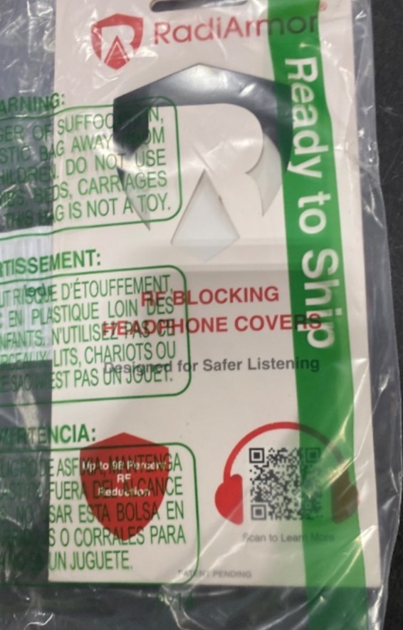 RadiArmor RF Blocking Headset Covers – Shielding for On-Ear Wireless Headsets