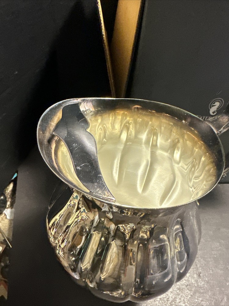 Waterford Silver Plated Pitcher 8” Fine Silver Gifts w/ Tag & Box #P