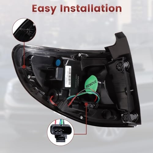 Tail Lights Outer Assembly Compatible with 2013-2016 GMC Outer Left Side LED