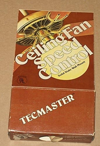 TECMASTER CEILING FAN SPEED CONTROL SWITCH 5 AMP FULL RANGE IVR INTEGRATED REGUL
