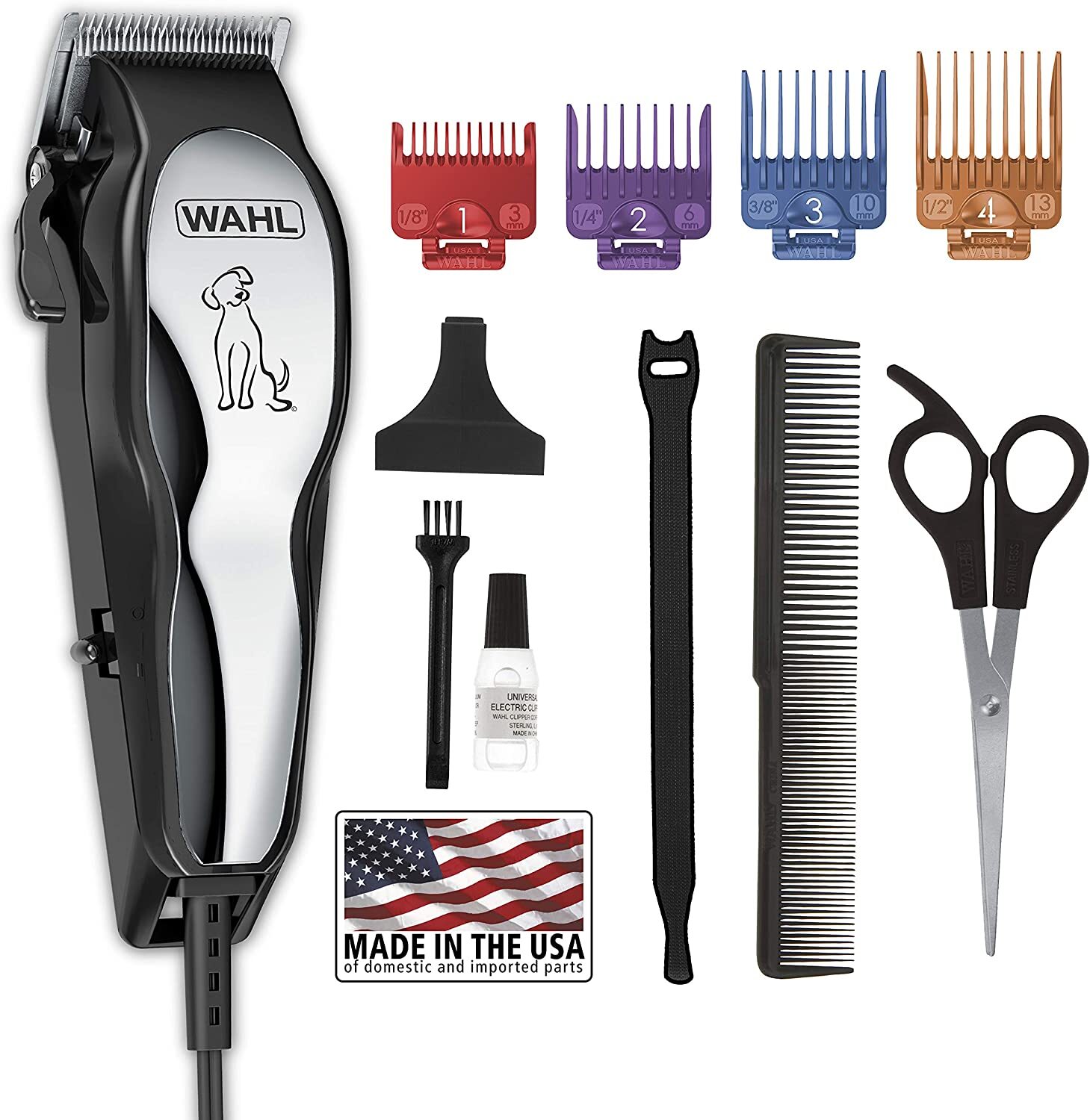Wahl Pet Pro Thick Hair Complete Heavy Duty Dog Cat Grooming Clipper 13 Pcs Kit