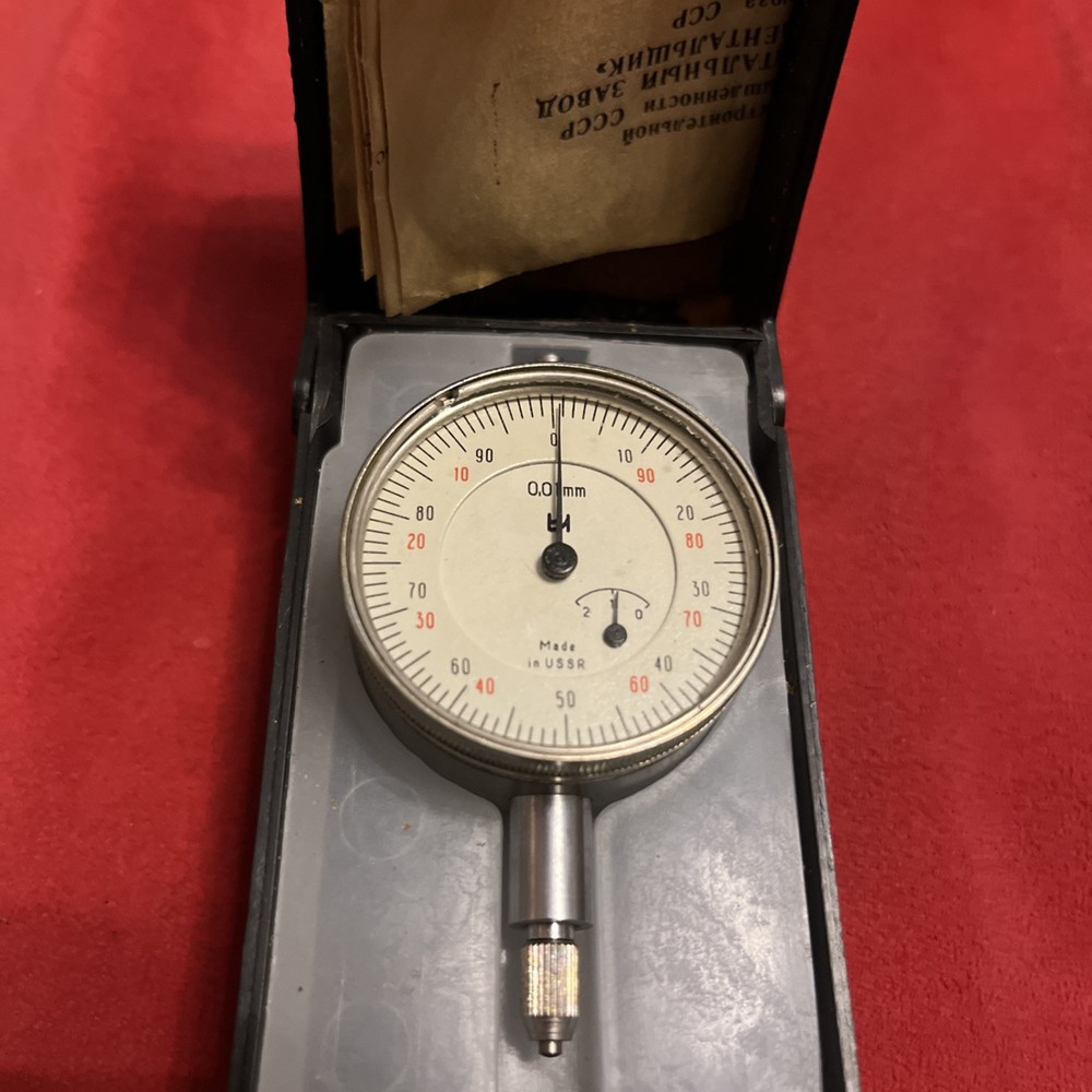 Vintage Soviet Dial Indicator Unused 1985