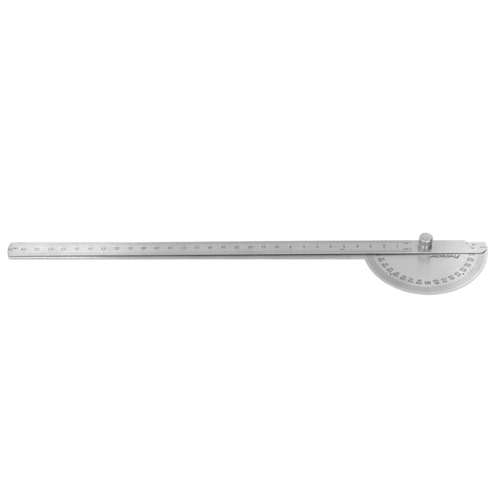 Stainless Steel Angle Protractor Adjustable Measure Tool For Woodworking New↑