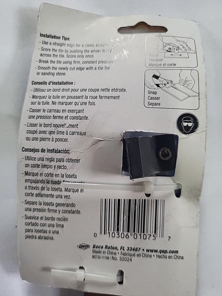 QEP Tile Cutter Rubber Handles Tool