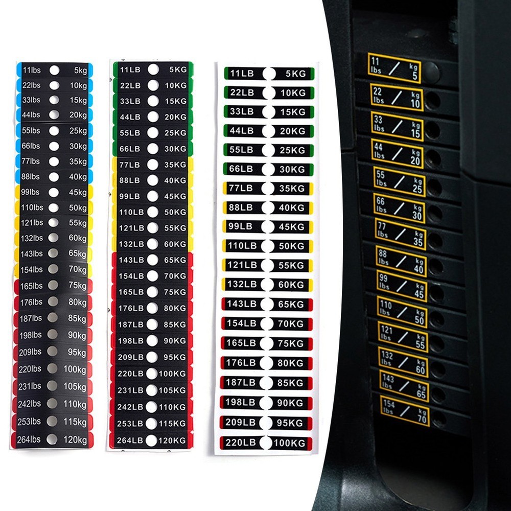 Fitness Training Weight Block Labels Convenient Identification Solution