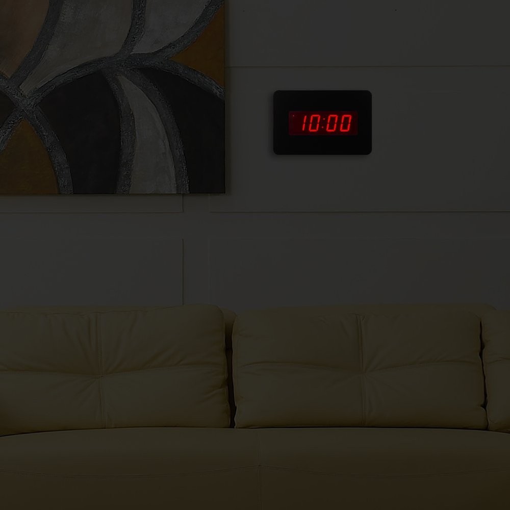 Timegyro Digital Wall Clock Battery Operated with LED Display, Wall Clock wit...