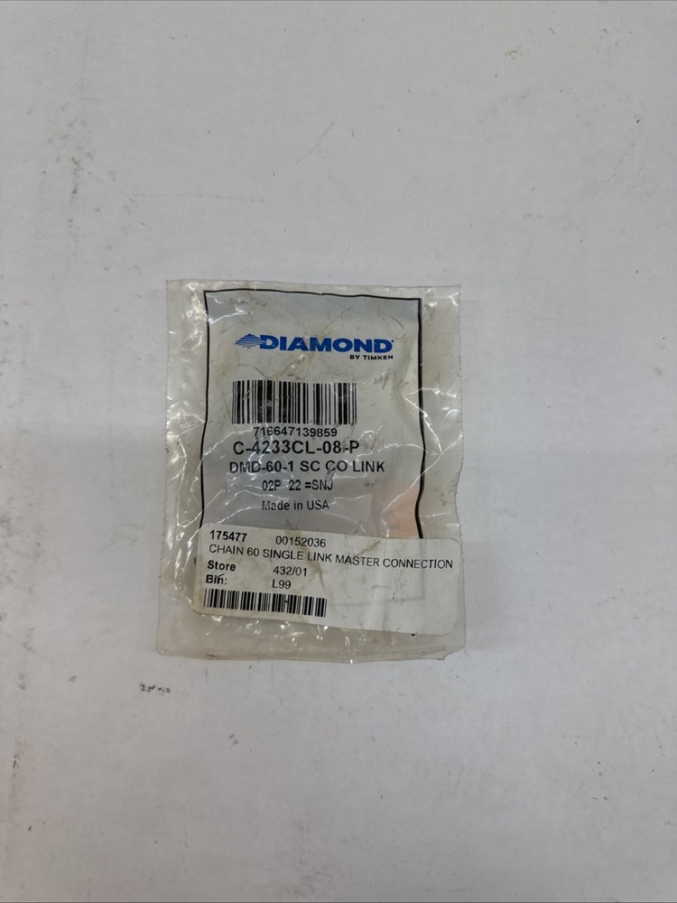 Diamond Chain Connecting Link C-4233CL-08-P