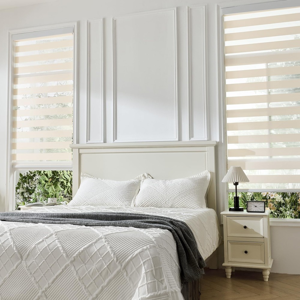 Zebra Roller Shades, Zebra Blinds for Window, Window Blinds for Indoor, Light...