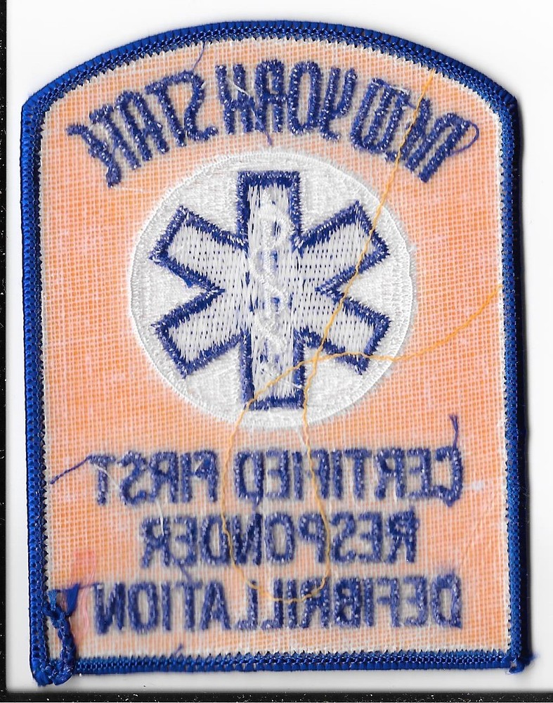 New York State Certified First Responder Defibrillation Patch V1