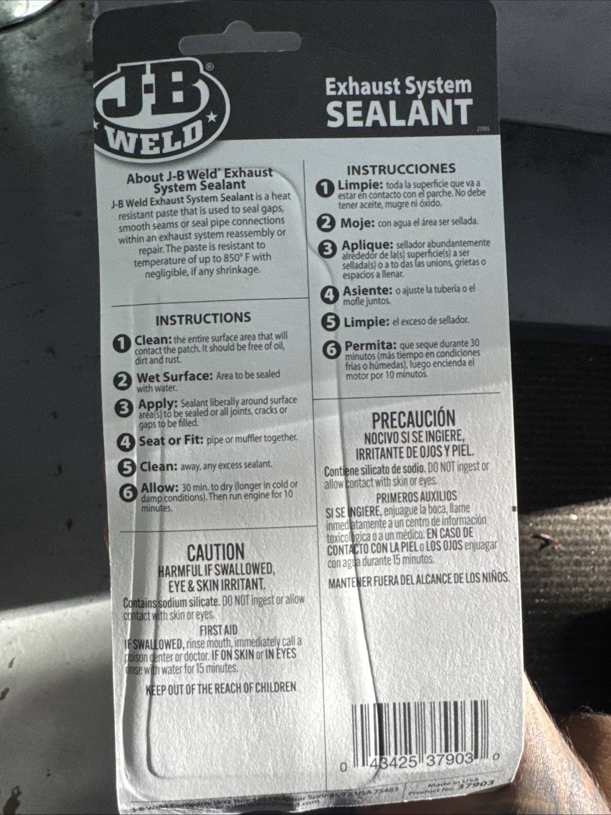 J-B Weld 37903 Exhaust System Sealant, 3 oz.
