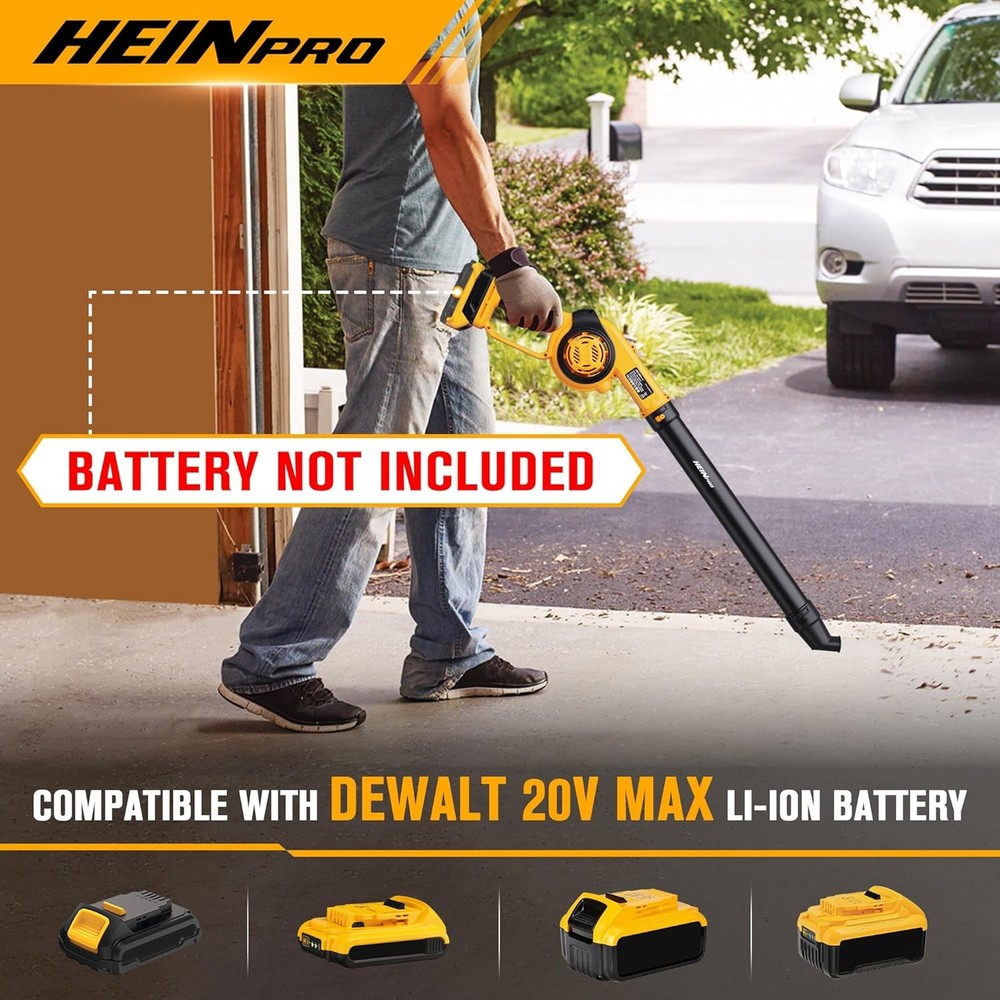 Cordless Leaf Blower Compatible with Compatible w/ Dewalt 20V (No Battery)