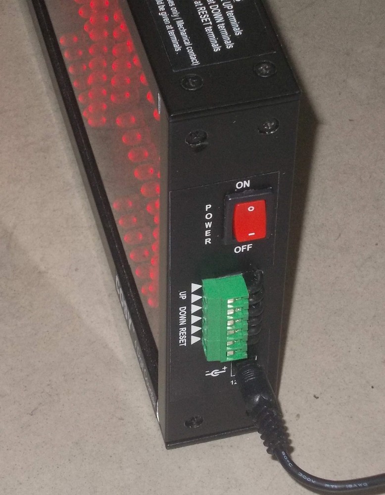 6 DIGIT PRODUCTION COUNTER DISPLAY in 4" High LED Digits