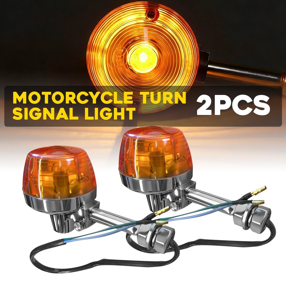 2x Front/Rear Turn Signal - Single Filament Fit Honda CB175/200/350/450/500/750
