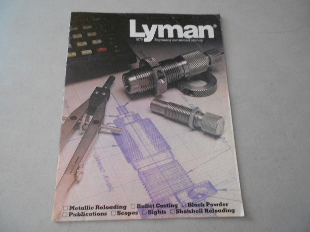 Lyman Reloading Catalog 1979 Metallic Sights