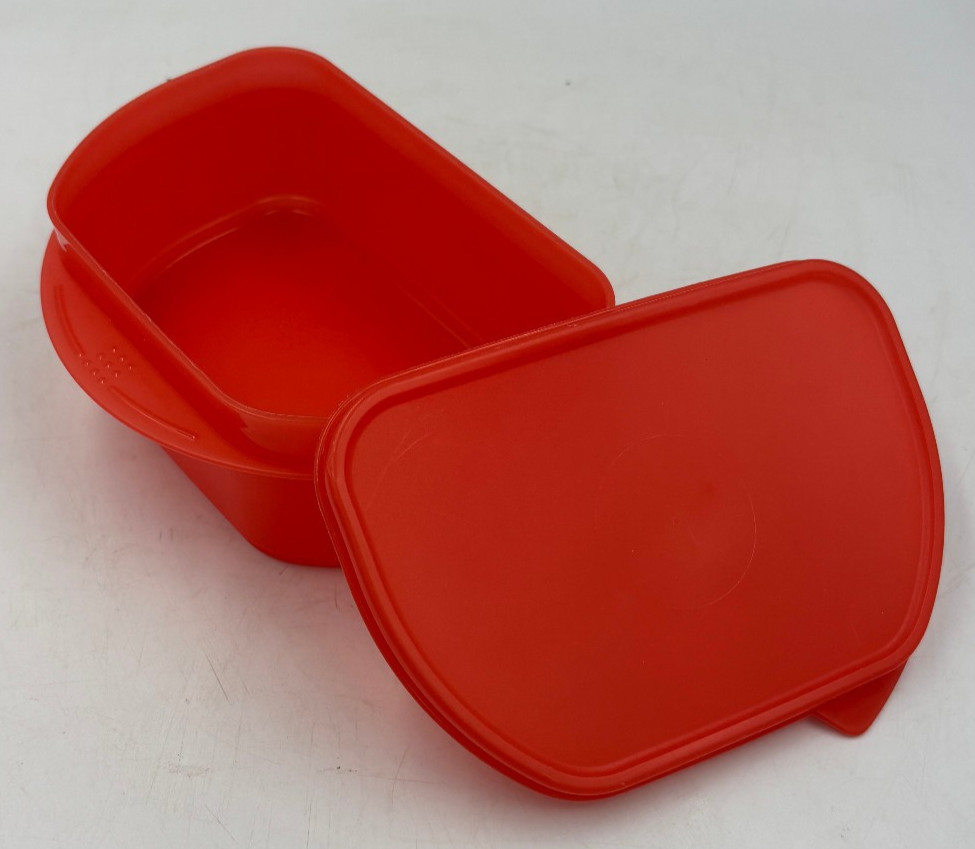 Tupperware Half Fridge Stackable Lunch Container #2797 - Red