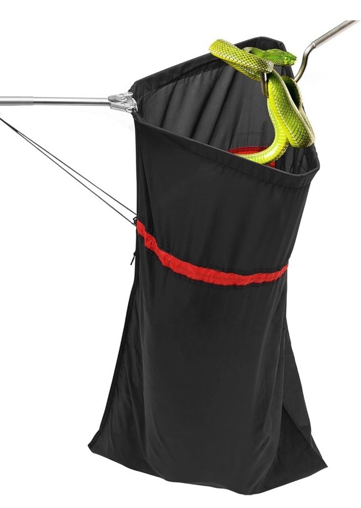 Telescopic Snake Catcher Net With Secure Drawstring 29”-66” Adjustable Pole