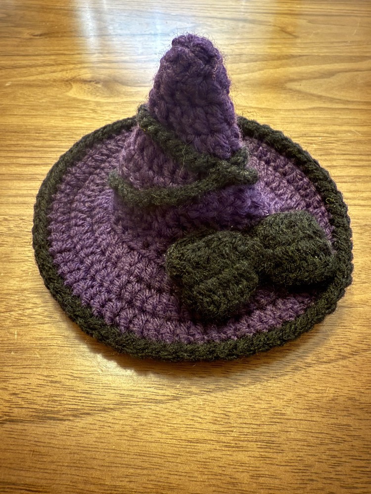 Handmade Crochet Labubu Witch Hat (NO DOLL)
