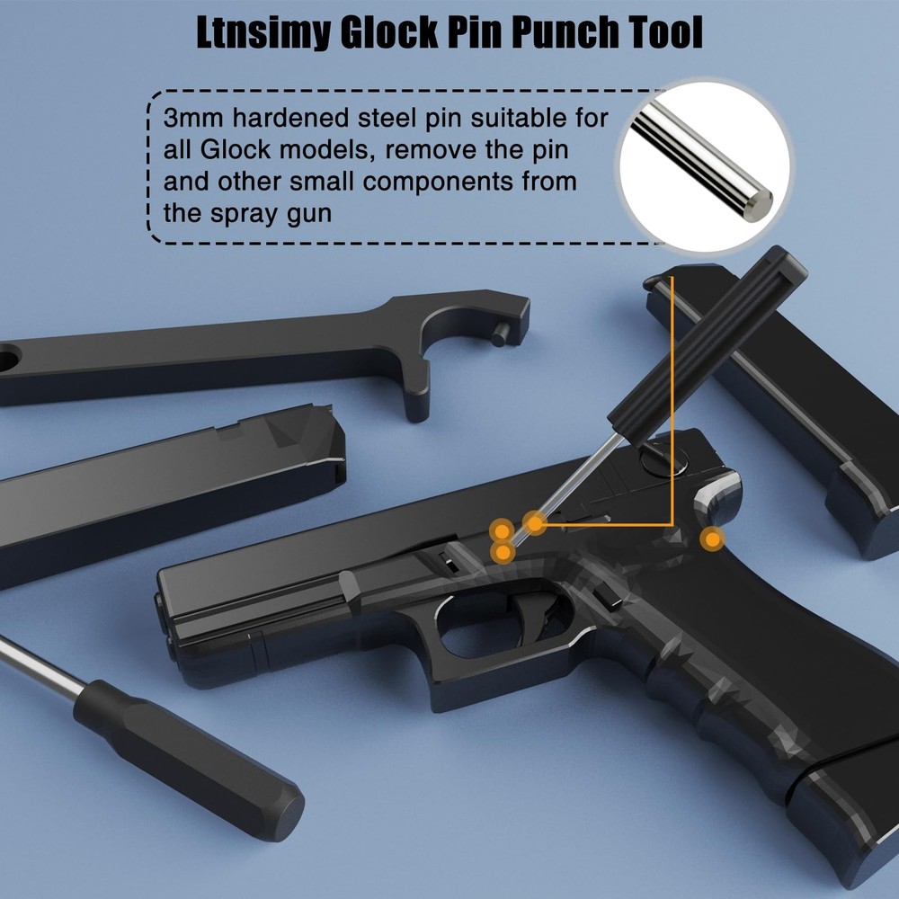 Ltnsimy Tool Kit for Glock, Front Sight Remove Pin Small, Glock