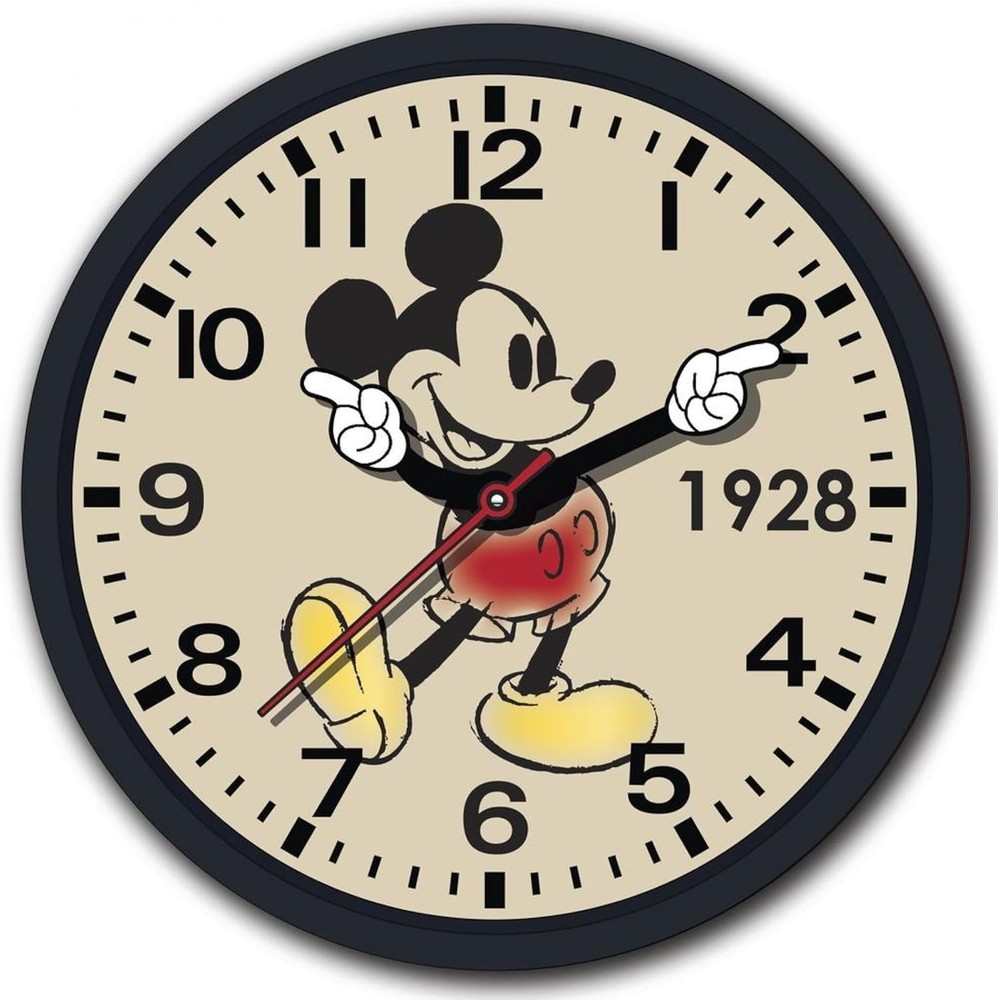 Mouse Retro Watch Hands Wall Clo