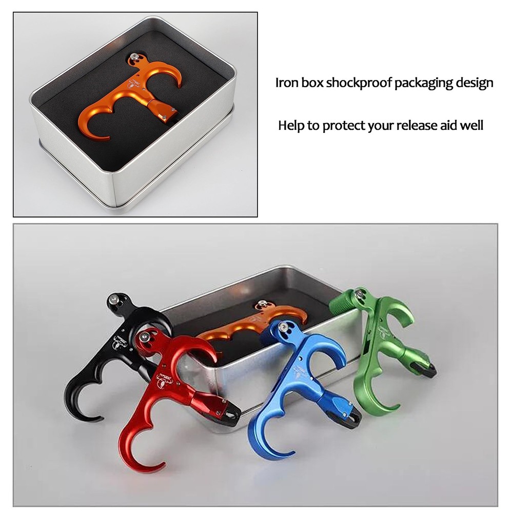 Archery Bow Release Aid 360° Rotating Head Thumb Release for Compound Bow Hun...