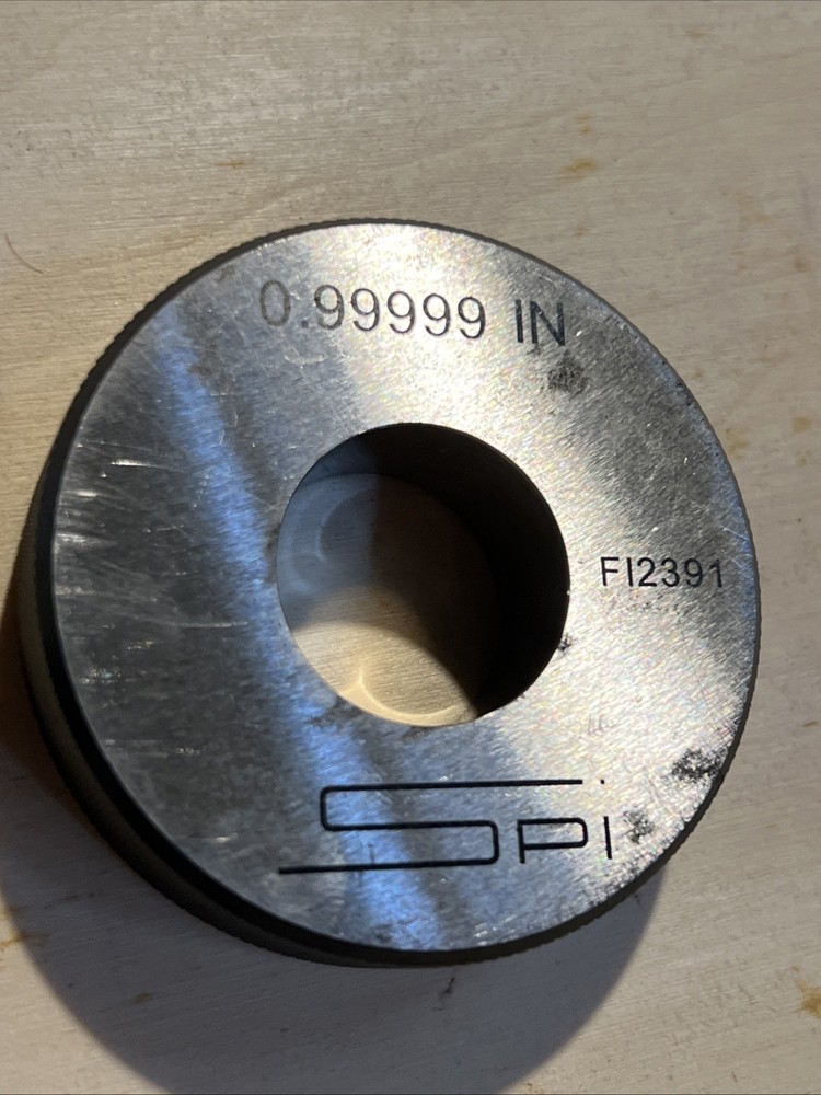 SPI 0.99999 " Diameter Setting Ring Gage Precision Calibrated