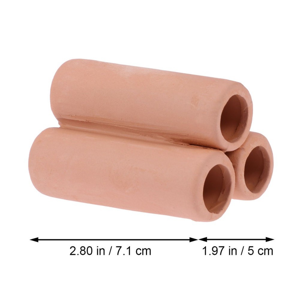 Small Ceramic Tubes Aquarium Decorations Plants Pot Cultivating Container
