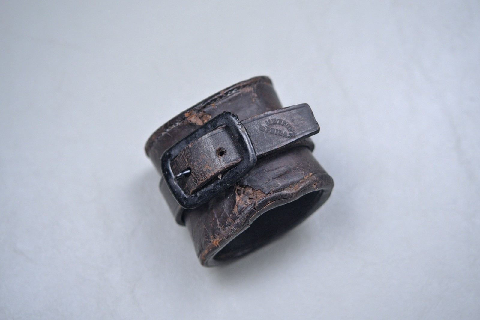 CIVIL WAR U.S. CARBINE SOCKET FROM BANNERMAN ISLAND - MARKED