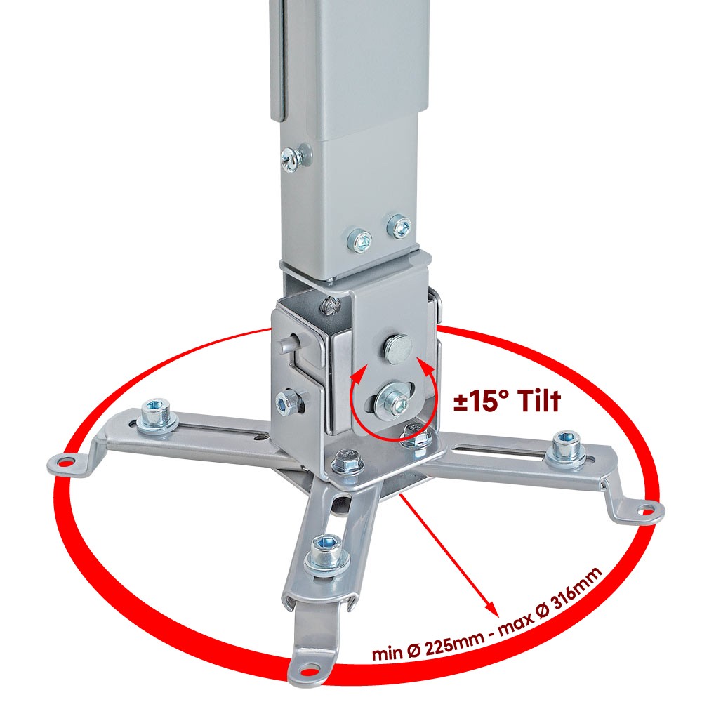 Adjustable Projector Ceiling Mount Bracket Tilt Universal Extendable LCD/DLP