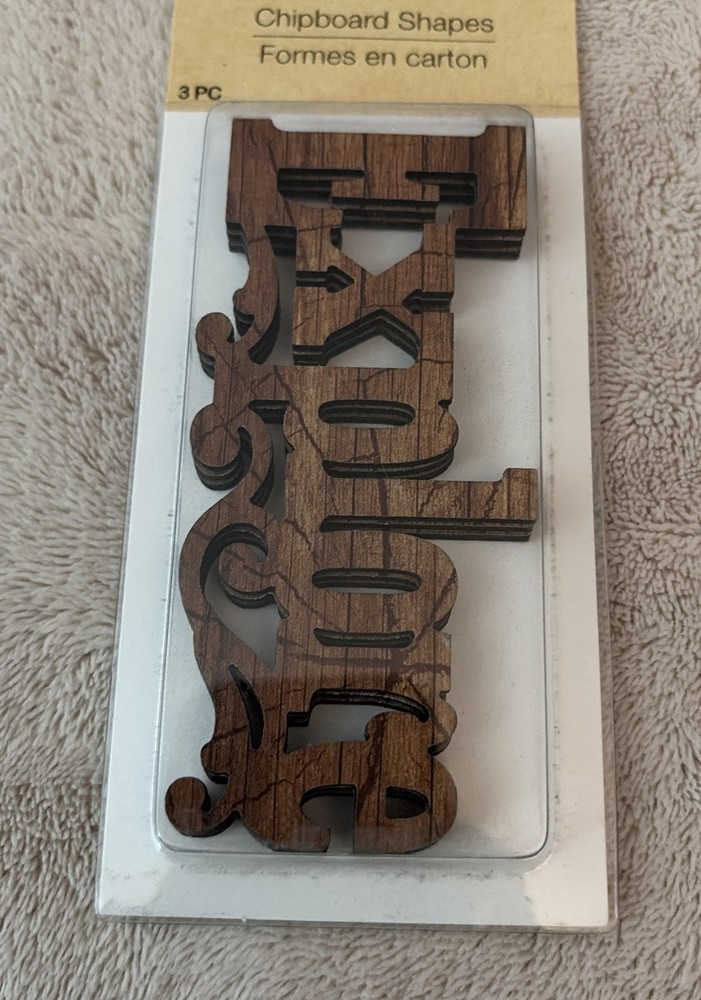 Crafters Square Chipboard Shapes Words: Explore