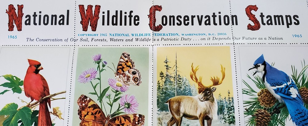 9 FULL Sheets Nat Wildlife Conservation Stamps 1960,61,63,64,65,66,67,69 & 1971
