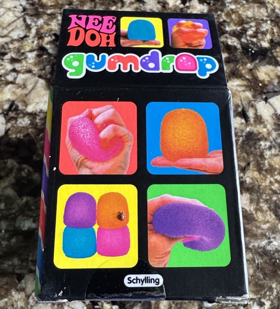 Nee Doh Gumdrop Super Solid Squish Needoh Gum Drop Blue