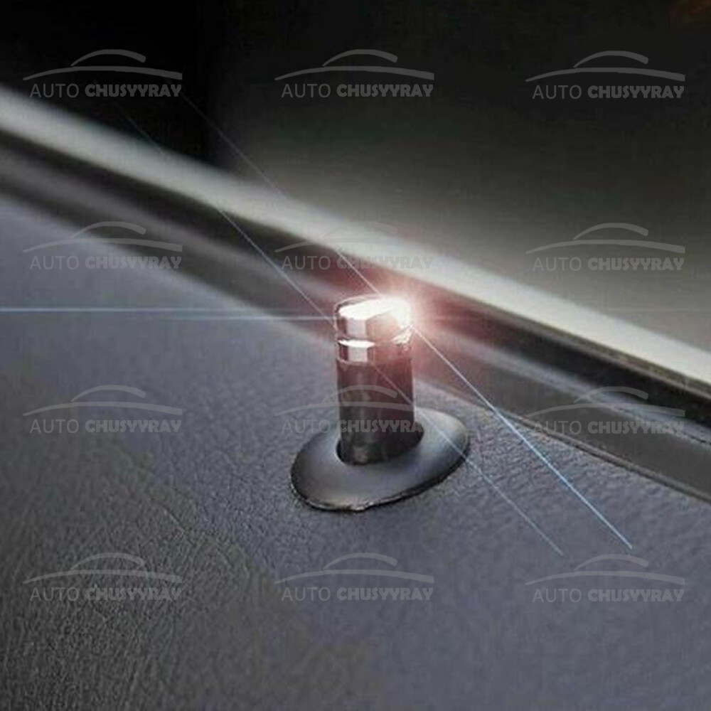 4pcs Metal Car Truck Interior Door Lock Knobs Handle Pull Pins Covers Caps