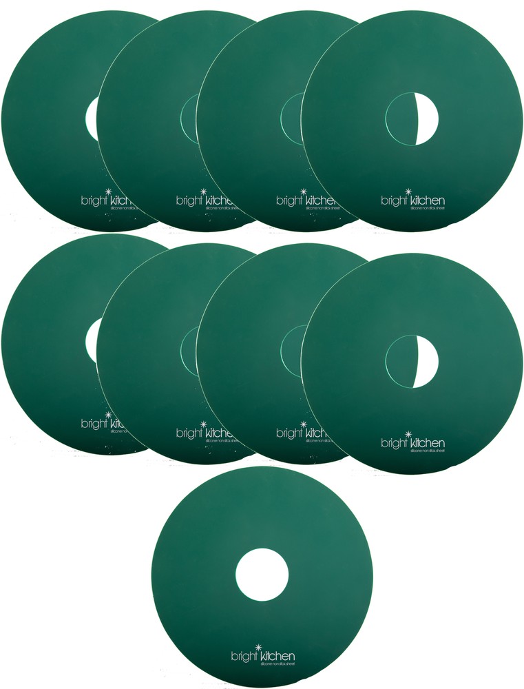 8 Silicone Dehydrator Sheets NON-Toxic for Nesco Round Dehydrators Fruit Roll